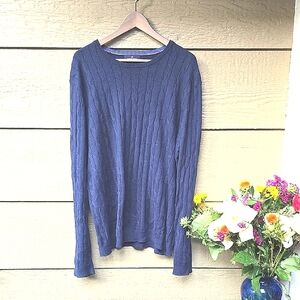 Blue Harbour Men's Cotton Cashmere Navy Sweater XXL